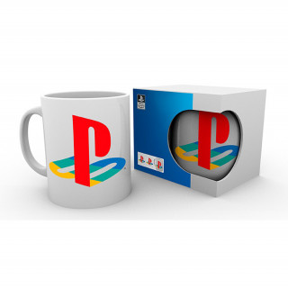 Abysse Playstation Bögre - 320 ml - Színes Logo - Abystyle Ajándéktárgyak