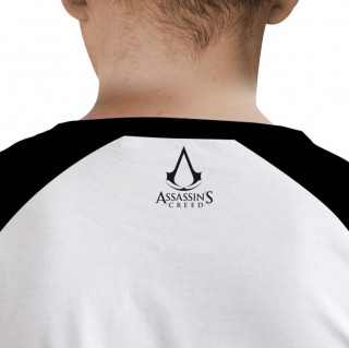 ASSASSIN'S CREED - Tshirt "Crest" man SS white & black - premium (S-es méret) - Abystyle Ajándéktárgyak