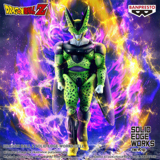 Banpresto Solid Edge Works: Dragon Ball Z - Cell Statue (20cm) (89471) Ajándéktárgyak