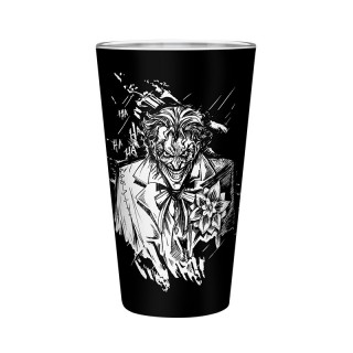 DC COMICS - Large Glass - 500ml - Batman & Joker - Abystyle Ajándéktárgyak