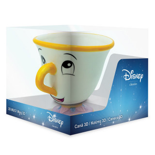 DISNEY - Mug 3D - Beauty and the Beast Chip - Bögre - Abystyle Ajándéktárgyak