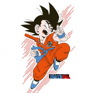 DRAGON BALL - Tshirt - Póló  "DB/ Goku young" man SS white - New fit (L-es méret) - Abystyle Ajándéktárgyak