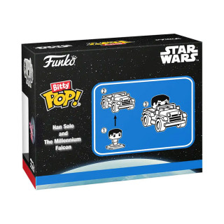 Funko Bitty Pop! Ride: Star Wars - Han Solo and The Millennium Falcon Vinyl Figure Ajándéktárgyak