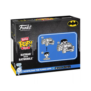 Funko Bitty Pop! Rides: DC Batman - Batman with Batmobile Vinyl Figure Ajándéktárgyak