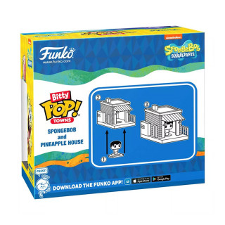 Funko Bitty Pop! Towns: SpongeBob Squarepants - Spongebob and Pineapple House Vinyl Figures Ajándéktárgyak