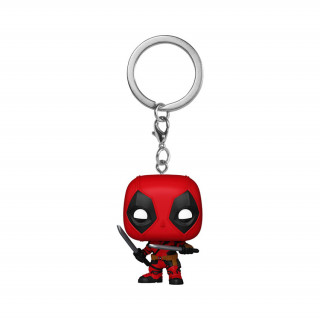 Funko Pocket Pop: Deadpool Wolverine - Deadpool Bobble Head Vinyl Figura Kulcstartó Ajándéktárgyak