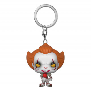 Funko Pocket Pop!: It - Pennywise (With Balloon) Vinyl Figura Kulcstartó Ajándéktárgyak