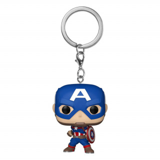 Funko Pocket Pop! Marvel New Classics - Captain America Vinyl Figura Kulcstartó Ajándéktárgyak