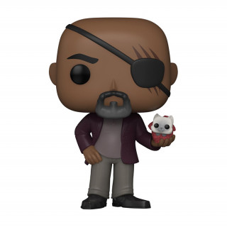 Funko Pop! #1253 The Marvels - Nick Fury Bobble-Head Vinyl Figura Ajándéktárgyak