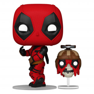 Funko Pop! #1400 Marvel: Deadpool Wolverine - Deadpool with Headpool Vinyl Figura Ajándéktárgyak