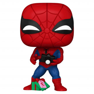 Funko Pop! #1441 Marvel: Holiday - Spider-Man with Open Gift Bobble-Head Vinyl Figura Ajándéktárgyak