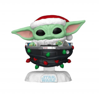 Funko Pop! #746 Disney Star Wars: The Mandalorian Holiday - Grogu Pram Vinyl Figura Ajándéktárgyak