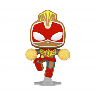 Funko Pop! Marvel: Holiday - Gingerbread Captain Marvel #936 Bobble-Head Vinyl Figura Ajándéktárgyak