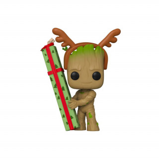 Funko Pop! Marvel: The Guardians of the Galaxy Holiday Special - Groot #1105 Bobble-Head Vinyl Figura Ajándéktárgyak