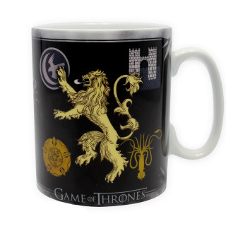 GAME OF THRONES - Bögre - Sigles & Tröne (460 ml) - Abystyle Ajándéktárgyak