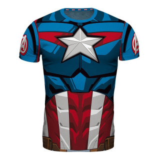 MARVEL - Tshirt cosplay "Captain America" man L - Póló - Abystyle Ajándéktárgyak