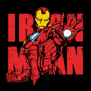 MARVEL - Tshirt - Póló "Iron Man Graphic" man SS black - new fit (XXL-es méret) - Abystyle Ajándéktárgyak