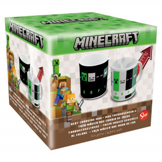 Minecraft - hőre változó bögre 325 ml (611871) Ajándéktárgyak