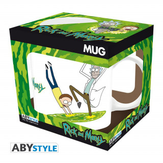 RICK AND MORTY - Bögre - 320 ml - "Portal 2" (ABYMUG834) Ajándéktárgyak