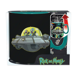 RICK & MORTY - Mug Heat Change - 460 ml - Spaceship - Bögre - Abystyle Ajándéktárgyak