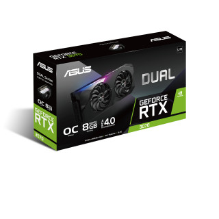 ASUS DUAL-RTX3070-O8G nVidia 8GB GDDR6 256bit PCIe videókártya PC