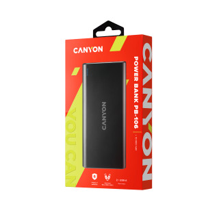 PBANK Canyon CNE-CPB1006B 10000mAh PowerBank - Fekete Mobil