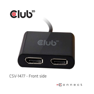 EXT CLUB3D SenseVision USB A - DisplayPort 1.2 Dual Monitor PC