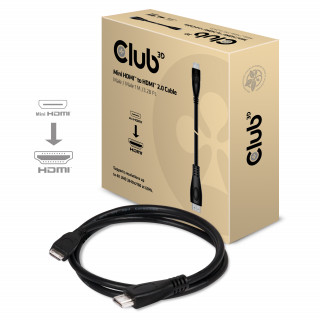 CLUB3D Mini HDMI - HDMI 2.0 1m kábel PC