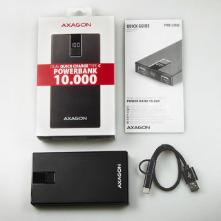 PBANK AXAGON PWB-L10QC Power Bank 10000mAh Black Mobil