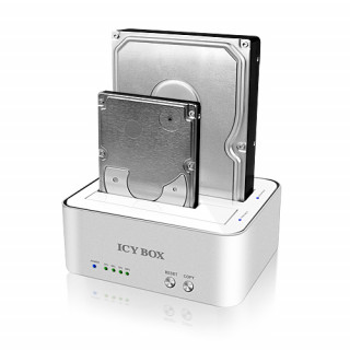 HDD-DOCK Raidsonic Icy Box 2,5"/3,5" IB-120CL-U3 (USB3.0) - Fehér PC