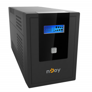 NJOY Szünetmentes  2000VA - Cadu 2000 (2 Schuko, line-interaktív, USB menedzsment, RJ11/45 vonalvédelem(1Gb/s), PC