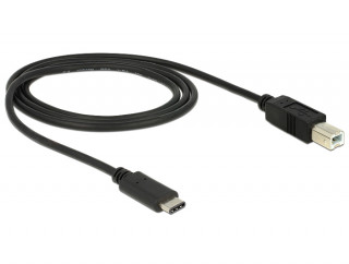 DeLock USB Type-C 2.0 - USB2.0 B Black 1m PC