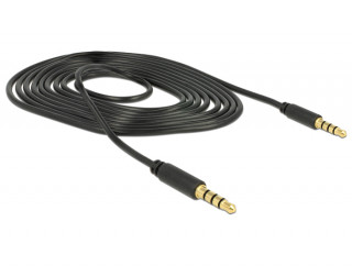 DeLock Delock Cable Stereo 3.5 mm 4 pin plug > plug 2m PC