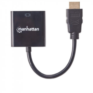 Manhattan Kábel átalakító - HDMI to VGA (HDMI 1.3, 30cm kábel) PC