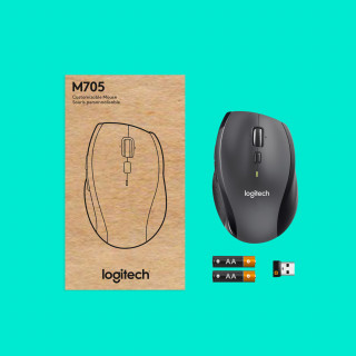 Logitech Marathon M705 egér Jobbkezes Vezeték nélküli RF Optikai 1000 DPI PC