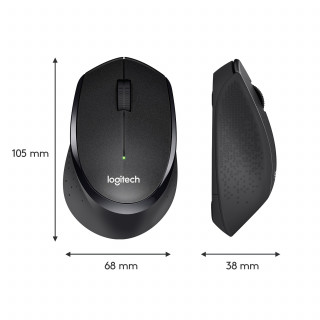 Logitech M330 Silent Plus [Vez.nélküli] - Fekete Egér PC