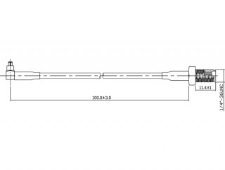 DeLock Antenna Cable SMA Jack Bulkhead > MC-Card Plug 90° 200mm PC