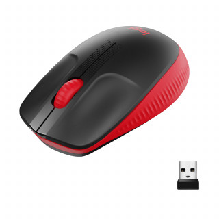 Logitech M190 egér Kétkezes Vezeték nélküli RF Optikai 1000 DPI - Piros PC