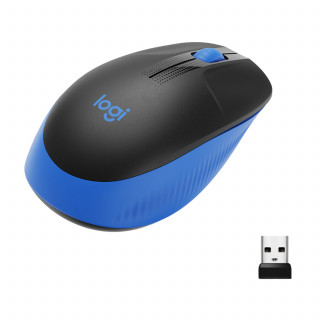 Logitech M190 egér Kétkezes Vezeték nélküli RF Optikai 1000 DPI - Kék PC