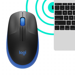 Logitech M190 egér Kétkezes Vezeték nélküli RF Optikai 1000 DPI - Kék PC