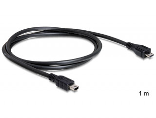 DeLock Cable USB 2.0 micro-B male > USB mini male 1m PC