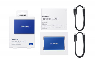 Samsung Portable SSD T7 2000 GB Kék PC