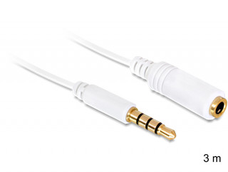 DeLock Audio Stereo Jack 3.5 mm male / female IPhone 4pin 3m Extension Cable PC