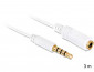 DeLock Audio Stereo Jack 3.5 mm male / female IPhone 4pin 3m Extension Cable thumbnail