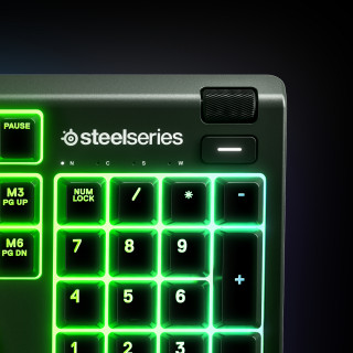 Steelseries Apex 3 USB cseppálló angol gaming billentyűzet fekete (64810) PC