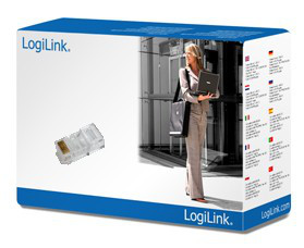 LogiLink RJ45 CAT5e UTP csatlakozó dugó 8P8C 100db PC