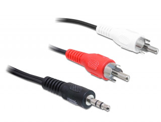 DeLock Cable Audio 3.5 mm stereo jack male > 2 x RCA male 1,5m PC