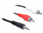 DeLock Cable Audio 3.5 mm stereo jack male > 2 x RCA male 1,5m thumbnail