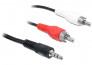 DeLock Cable Audio 3.5 mm stereo jack male > 2x RCA male 5m thumbnail