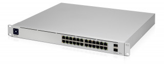 Ubiquiti UniFi USW-PRO-24-POE Gen2 24port GbE LAN 16xPoE+ 8xPoE++ 2xSFP+ port L3 menedzselhető switch PC